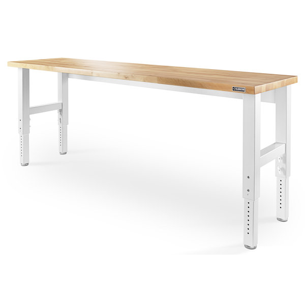 Gladiator® Workbenches 96" Adjustable Height Butcher Block Top